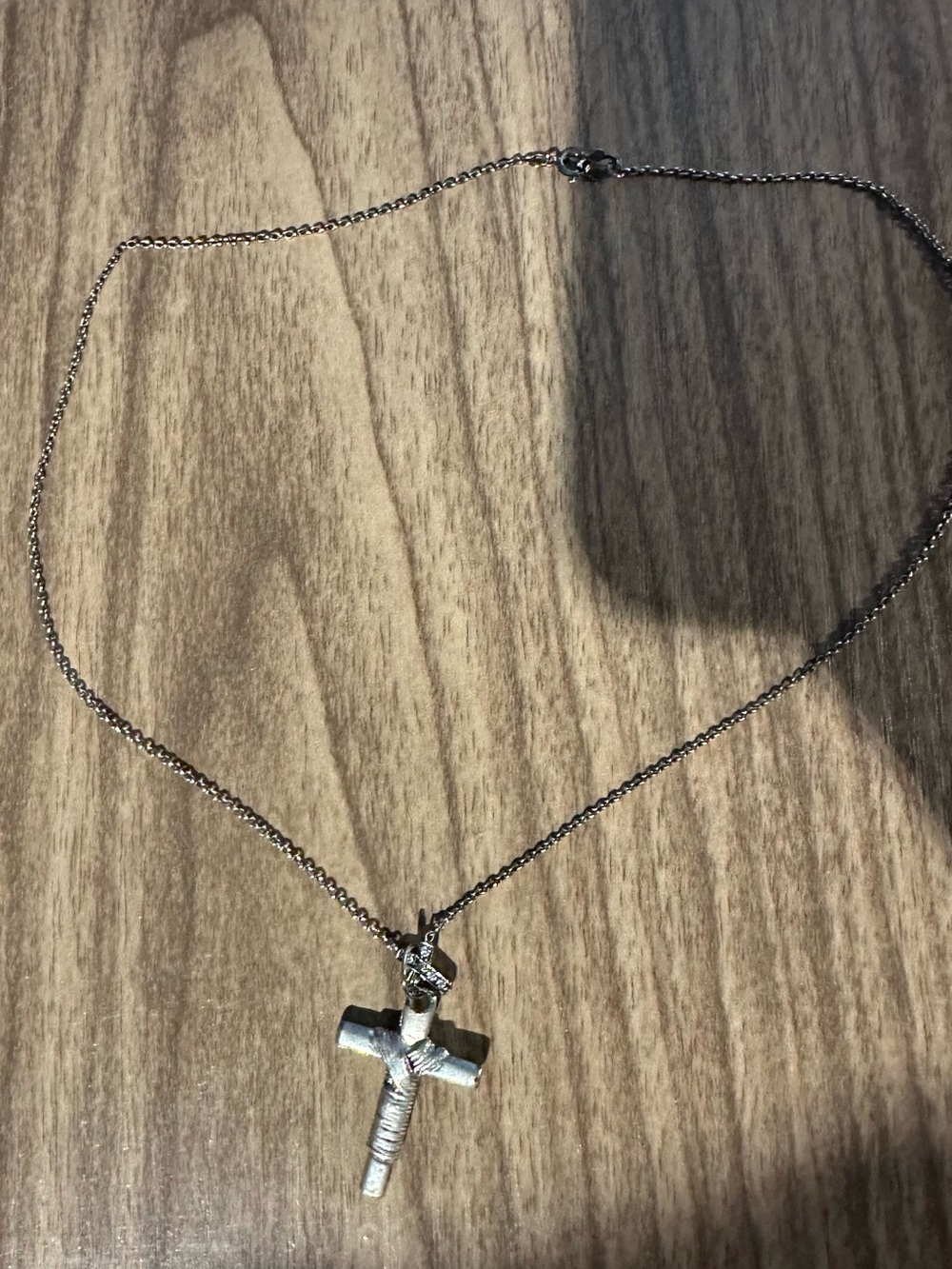 Silver Cross Pendant Necklace